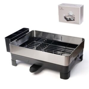 מתקן כלים + מגש DREAM CHEF שחור 52.5×34.5×14 ס״מ
