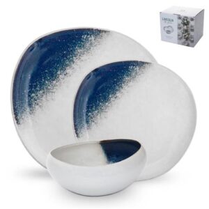 מערכת אוכל 18 חלקים OCEAN אבן WHERE 28×27×3 ס״מ | 22×21×3 ס״מ | 16×15×8.5 ס״מ