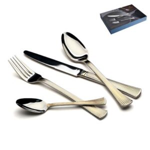 סט סכו"ם 24 חלקים + זהב NAPIES inox304