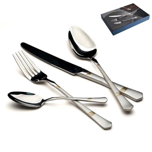 סט סכו"ם 24 חלקים + זהב NICE inox304
