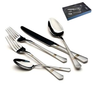 סט סכו"ם 30 חלקים + זהב NICE inox304