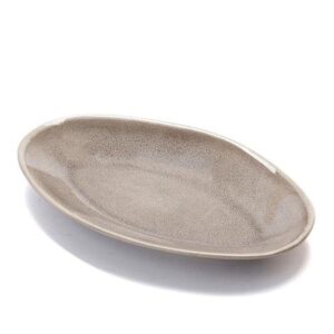 פלטה אובלית אבן WARE MADRIO מוקה 25×14.5 ס״מ