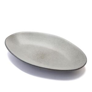 פלטה אובלית אבן WARE MADRIO בטון 25×14.5 ס״מ