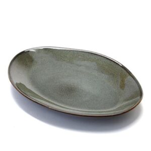 פלטה אובלית אבן WARE MADRIO ירוק 33×23 ס״מ