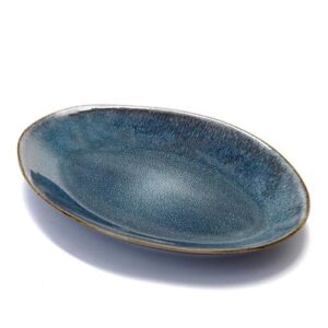 פלטה אובלית אבן WARE MADRIO כחול 33×23 ס״מ