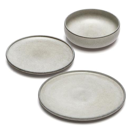 מערכת אוכל 18 חלקים אבן WARE MADRIO בטון 28×21×18×6 ס״מ