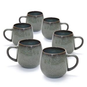 סט 6 מאג חבית אבן WARE MADRIO ירוק 480 מ״ל