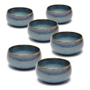 סט 6 בולים אבן WARE MADRIO כחול 15×15×8 ס״מ