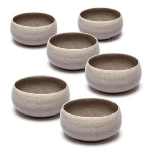סט 6 בולים אבן WARE MADRIO מוקה 15×15×8 ס״מ
