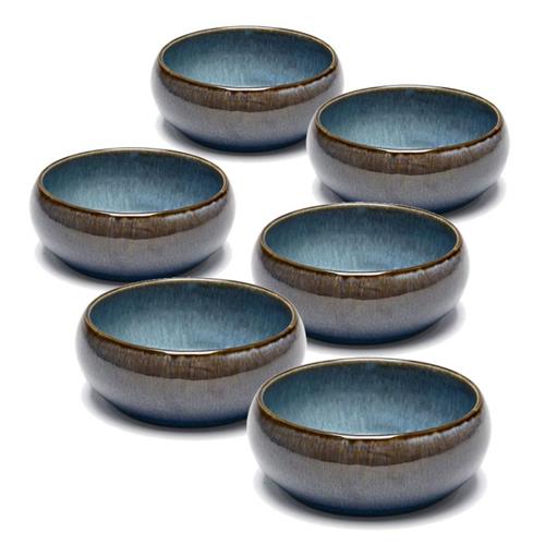 סט 6 בולים אבן WARE MADRIO כחול 12×12×5 ס״מ