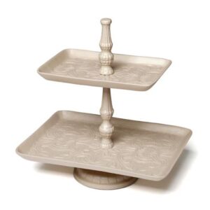 קברט מלבני 2 קומות פליז MOCAE MARRAKECH מידות: 29×21×31 ס״מ