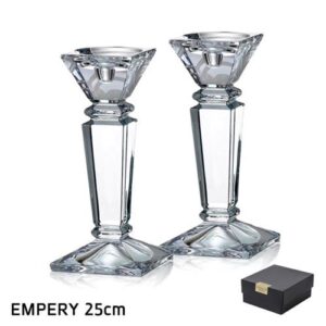 זוג פמוטים EMPERY קריסטל בוהמיה 25 ס״מ