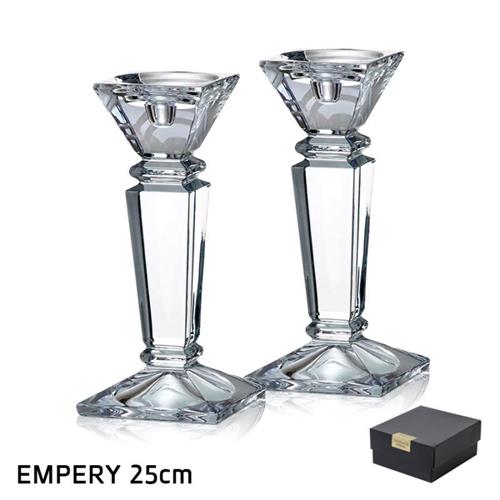זוג פמוטים EMPERY קריסטל בוהמיה 25 ס״מ